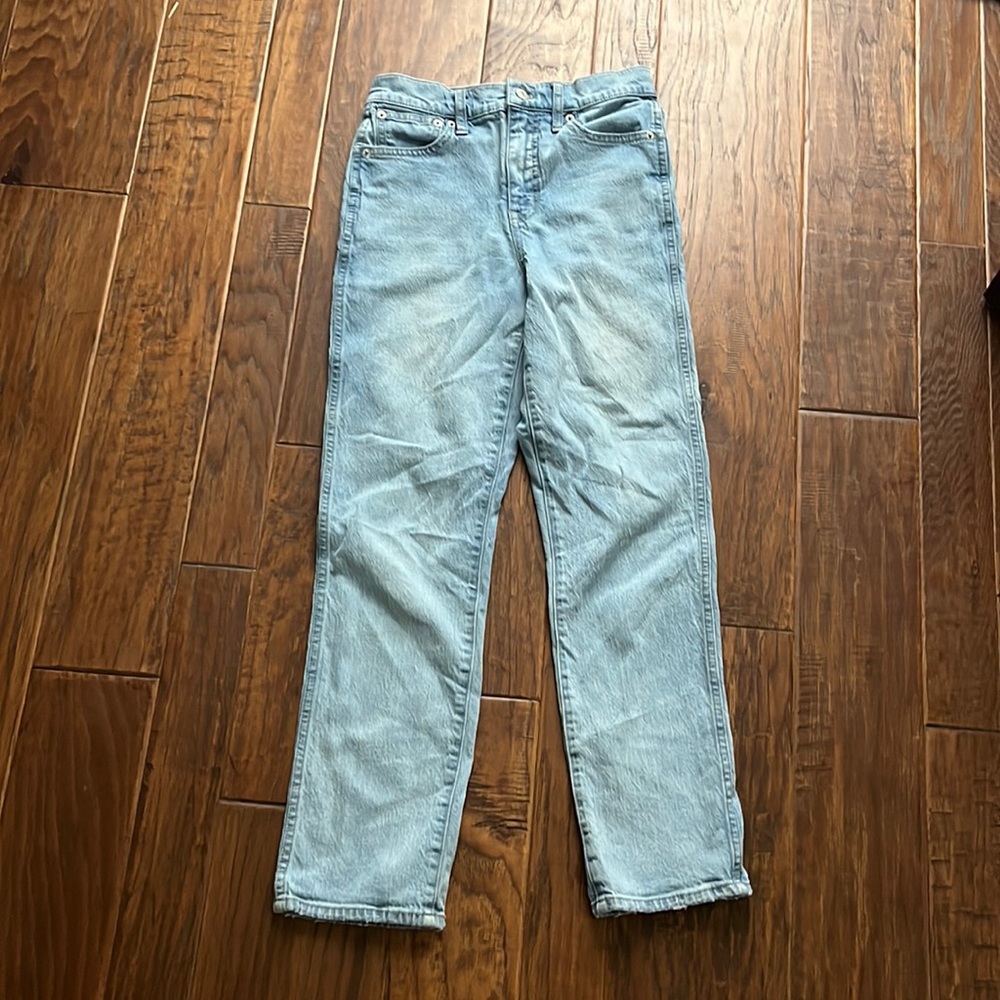 J-Crew High rise classic vintage light wash jeans